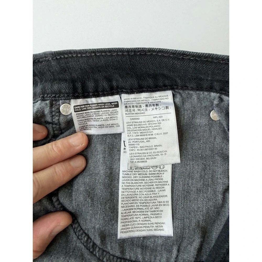 Levi's Men's Slim Fit Jeans Black Dark Wash Stretch Denim 5-Pocket